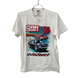 Fruit Of The Loom Vintage 1996 Car Craft Summer Cruise TShirt Size Large Cotton